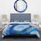 Designart 'Blue Agate Geode' Mid-Century Modern Bedding Set - Duvet Cover & Shams